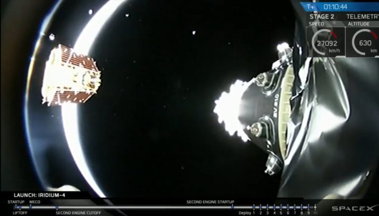 SpaceX успешно провела пуск Falcon 9 со спутниками Iridium