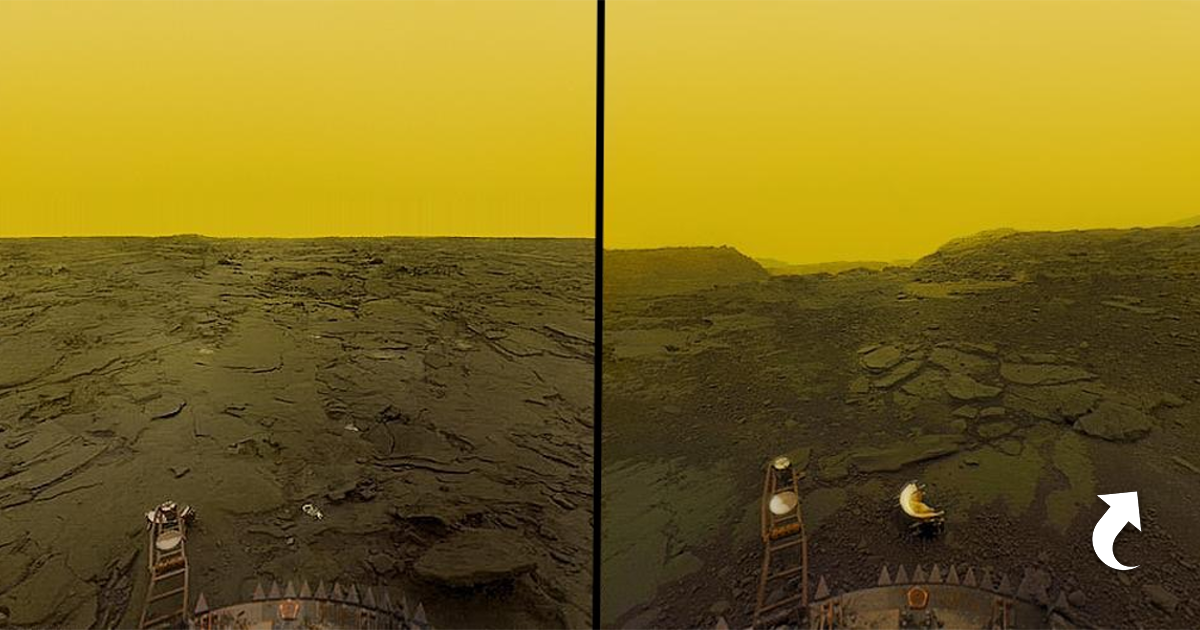 Поверхность Венеры, обработанные фотографии Венеры-13