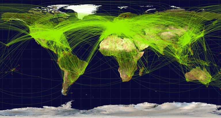 Углеродный след глобального туризма
