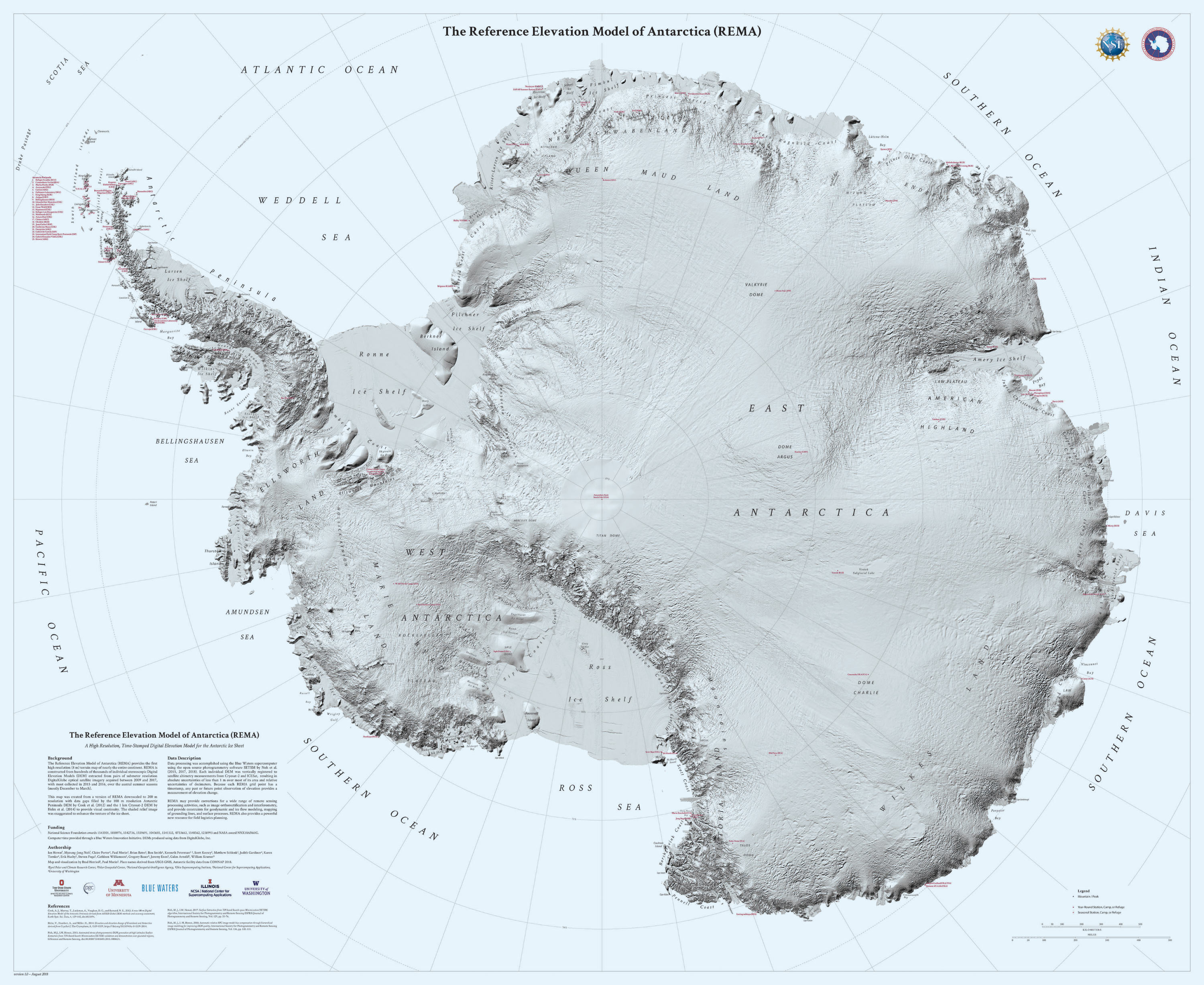 Древние платформы антарктиды. Массив Винсон на карте Антарктиды. Рельефная карта Антарктиды. Карта рельефа Антарктиды. Подледный рельеф Антарктиды карта.