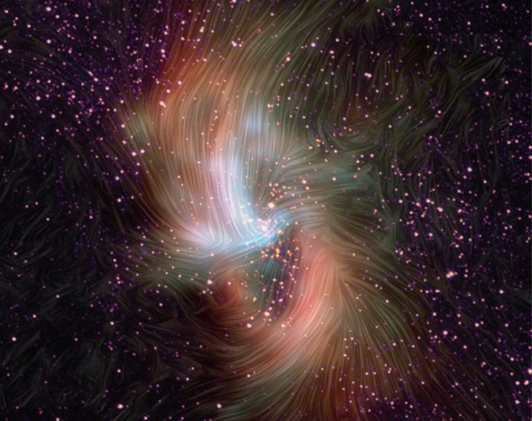 Магнитное поле воздействует на черную дыру Млечного Пути