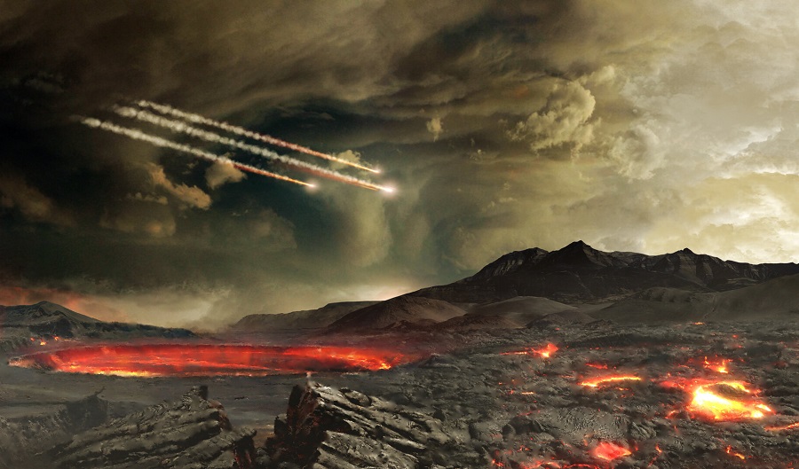 Бомбардировка древней Земли метеоритами
