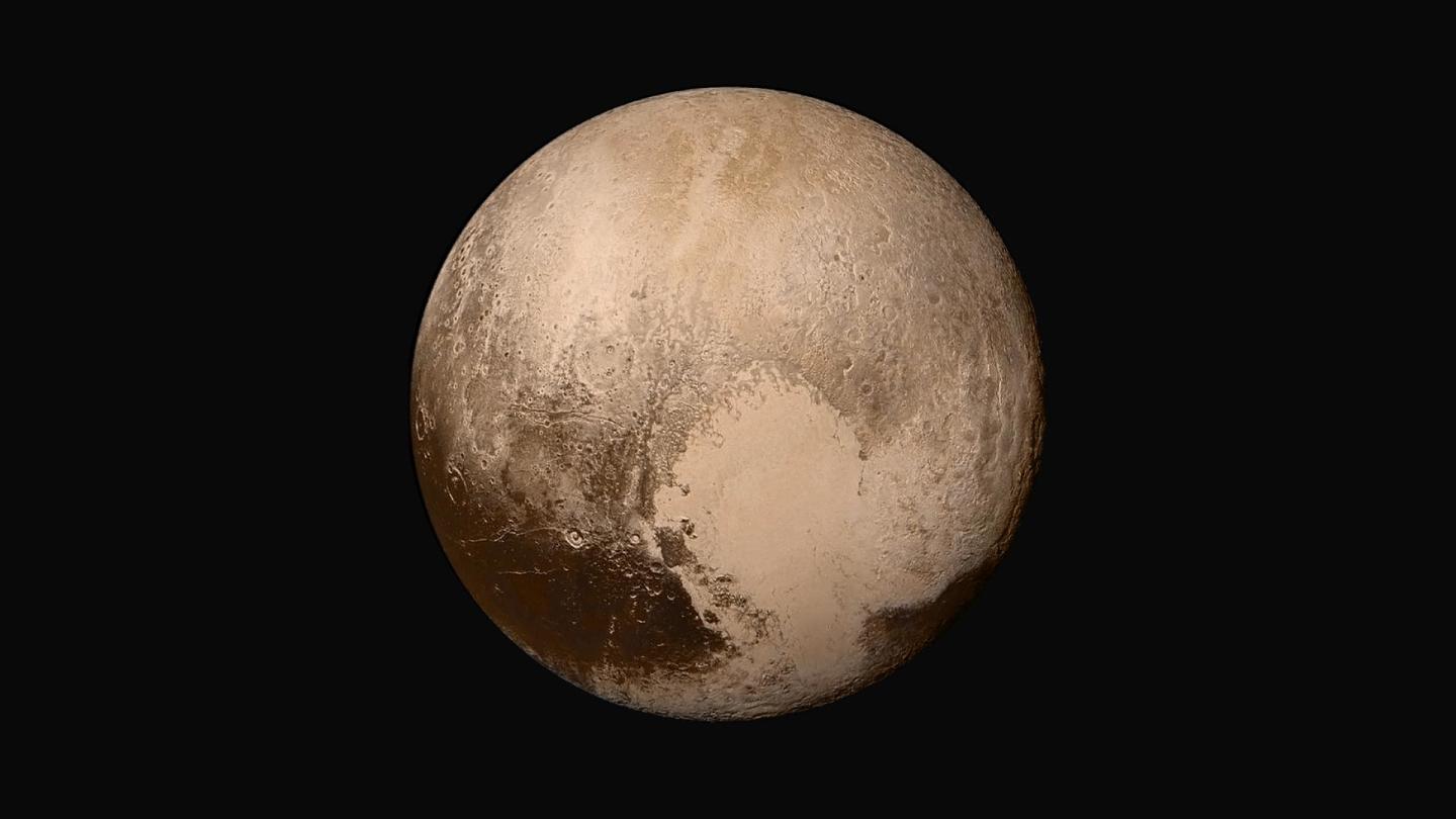 Фотография Плутона, сделанная космическим зондом НАСА «Новые горизонты» в 2015 году