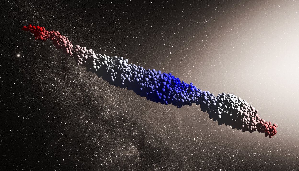 Модель Oumuamua-подобного объекта