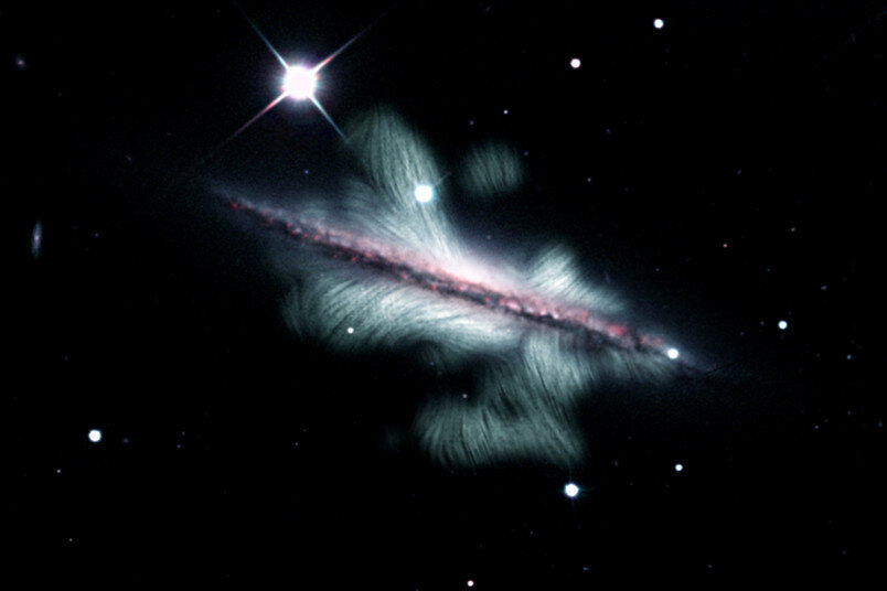 Спиральная галактика NGC 4217