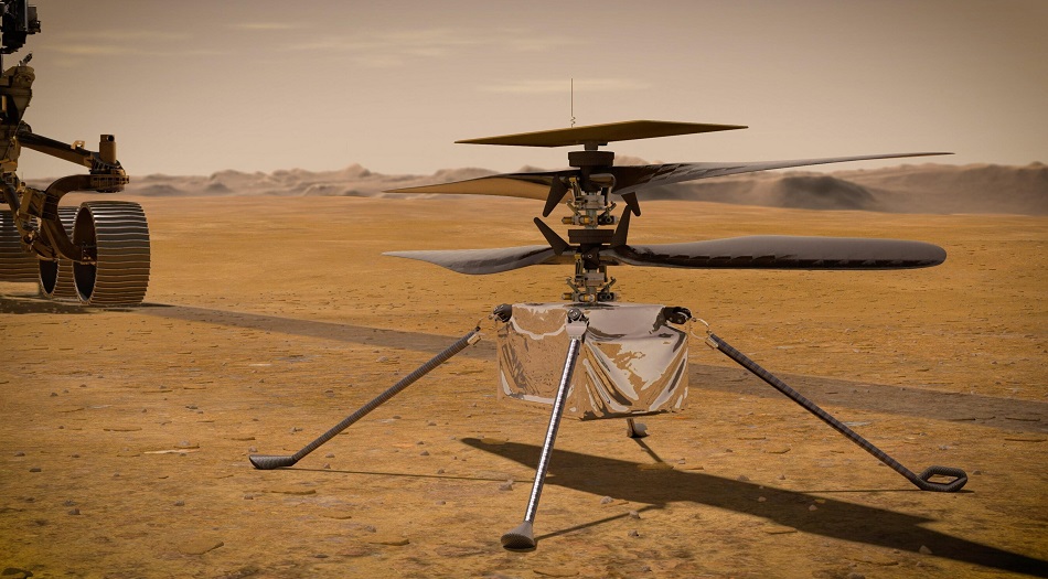 Вертолет Ingenuity успешно полетел на Марсе