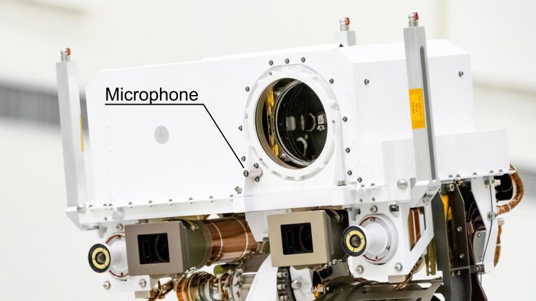 Марсоход НАСА Perseverance оснащен двумя микрофонами коммерческого класса