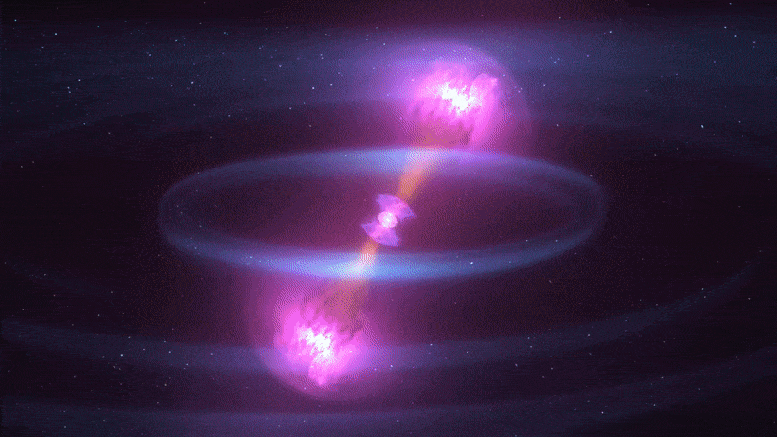 Столкновение двух нейтронных звезд
