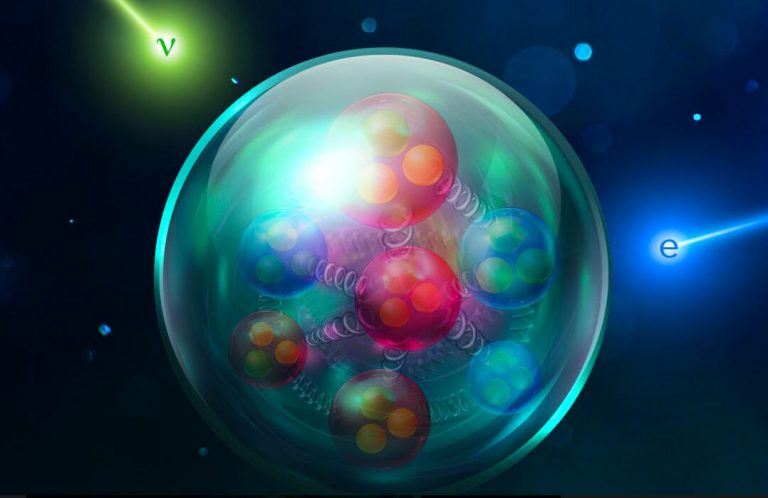 Нейтрино и электрон взаимодействует с ядром