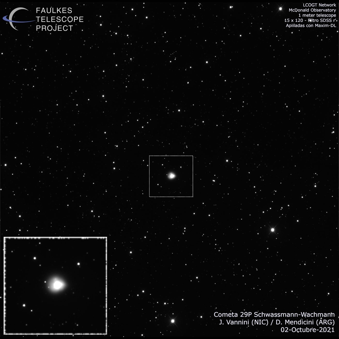 Комета 29P/ Швассмана-Вахмана