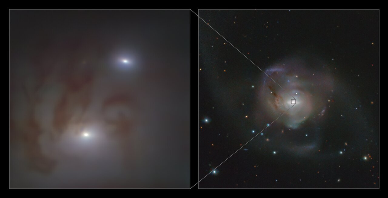 две сверхмассивные черные дыры