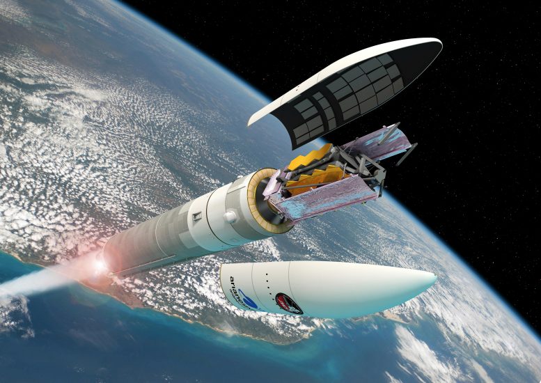 Инженеры готовят ракету-носитель Ariane 5 для космического телескопа Джеймс Уэбб