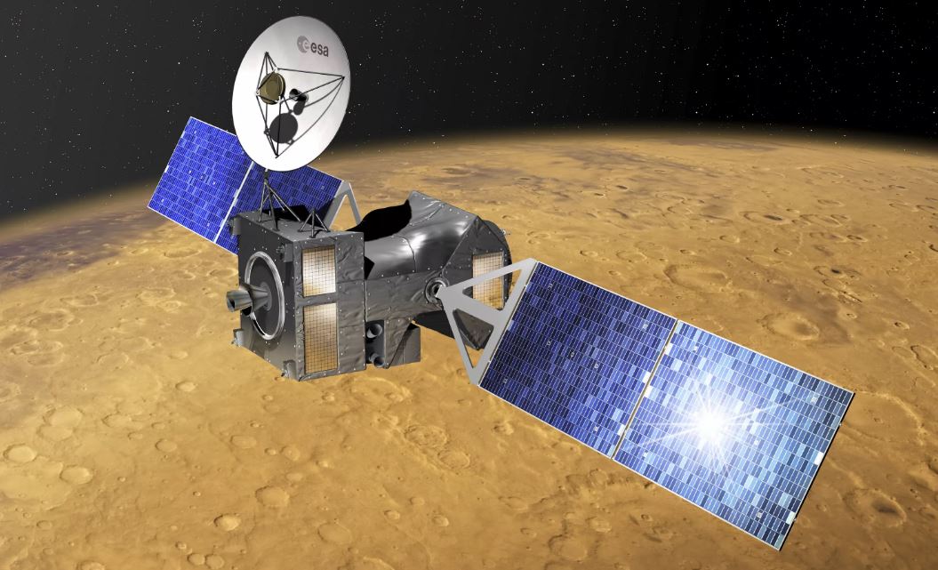 Trace Gas Orbiter обнаружил водяной лед в марсианском полярном кратере
