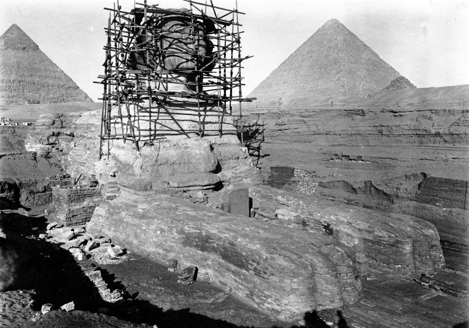 Вид во время более обширных раскопок 4 декабря 1925 года.