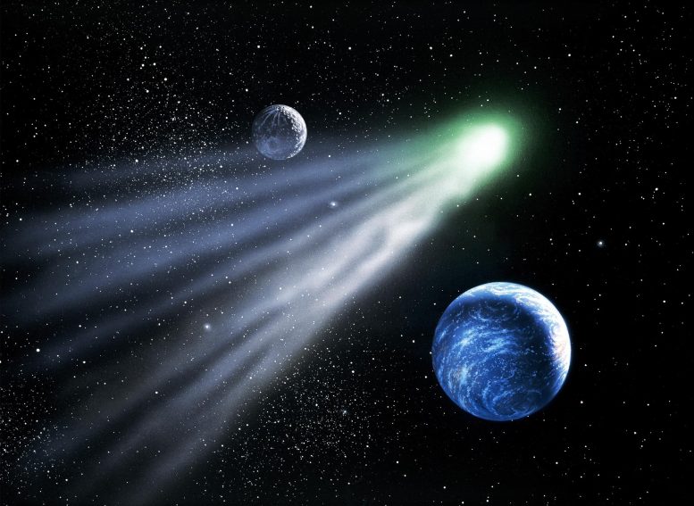Почему головы комет могут быть зеленого цвета, а их хвосты нет?