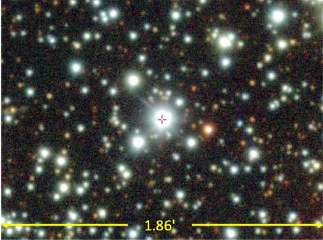 Оптическое / ближнее инфракрасное изображение неба вокруг объекта TESS Input Catalog (TIC) TIC 400799224 