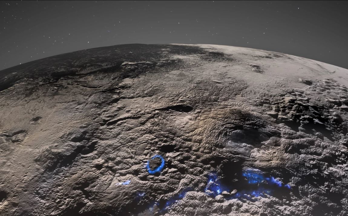 Изображения поверхности Плутона, сделанные New Horizons