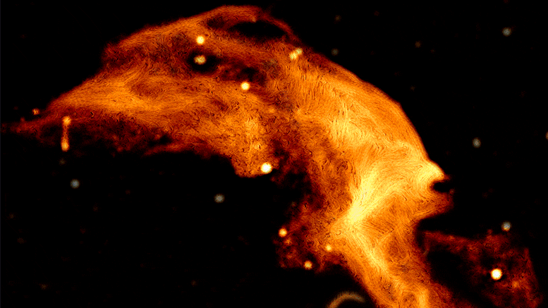 Гигантская космическая ударная волна, простирающаяся на 6,5 миллионов световых лет