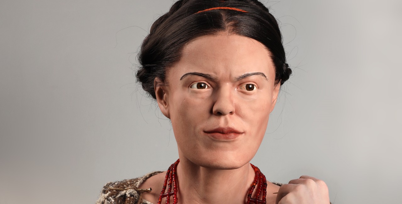 Точная антропологическая реконструкция образа женщины бронзового века.