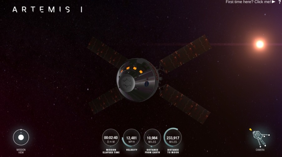 Отслеживайте миссию НАСА "Артемида I" в режиме реального времени