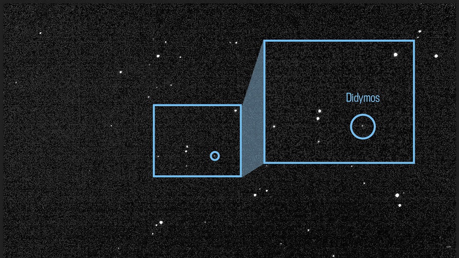 DART впервые увидел двойной астероид Дидимос