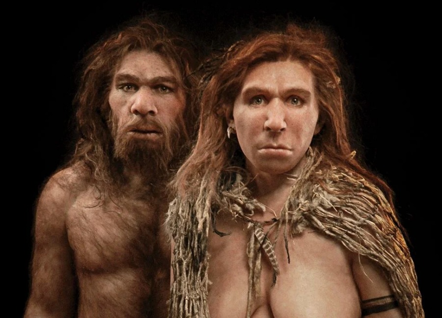 Неандертальские мужчина и женщина.