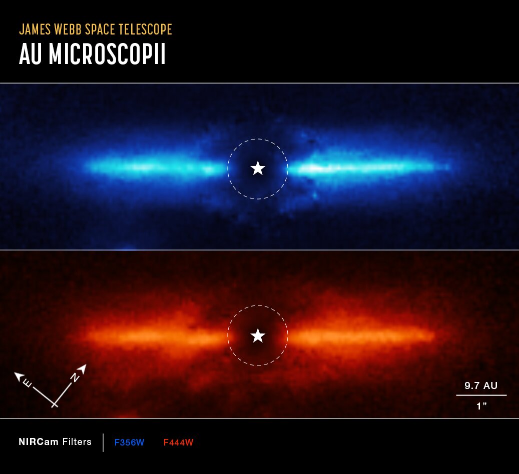 диск вокруг звезды AU Microscopii