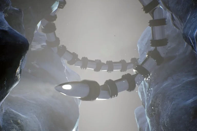 впечатление художника от робота-змеи Exobiology Extant Life Surveyor (EELS),