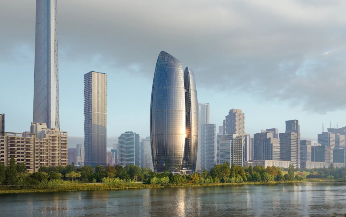 Финансовый центр Ухань Тайканг будет расположен в быстрорастущем деловом районе города Ханькоу на берегу реки