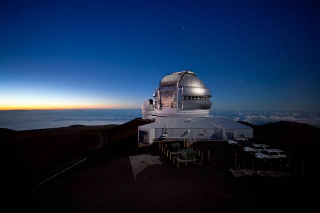 Телескоп Gemini North на вершине Мауна-Кеа 