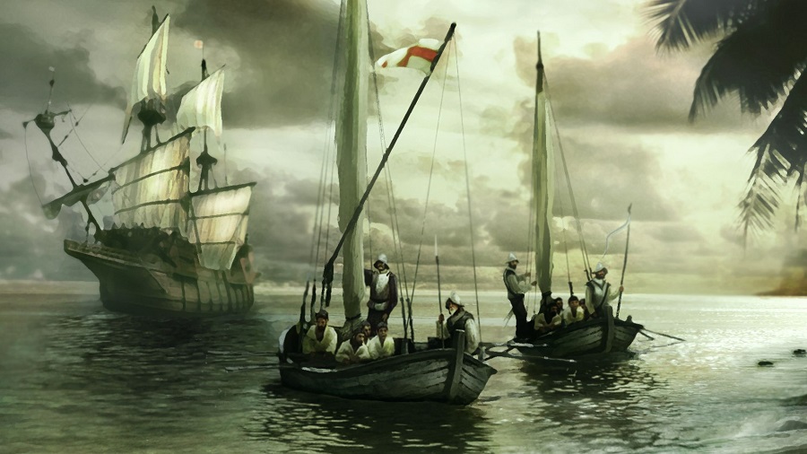 Корабль испанских конкистадоров