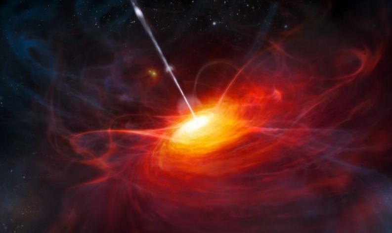 Иллюстрация квазара ранней Вселенной