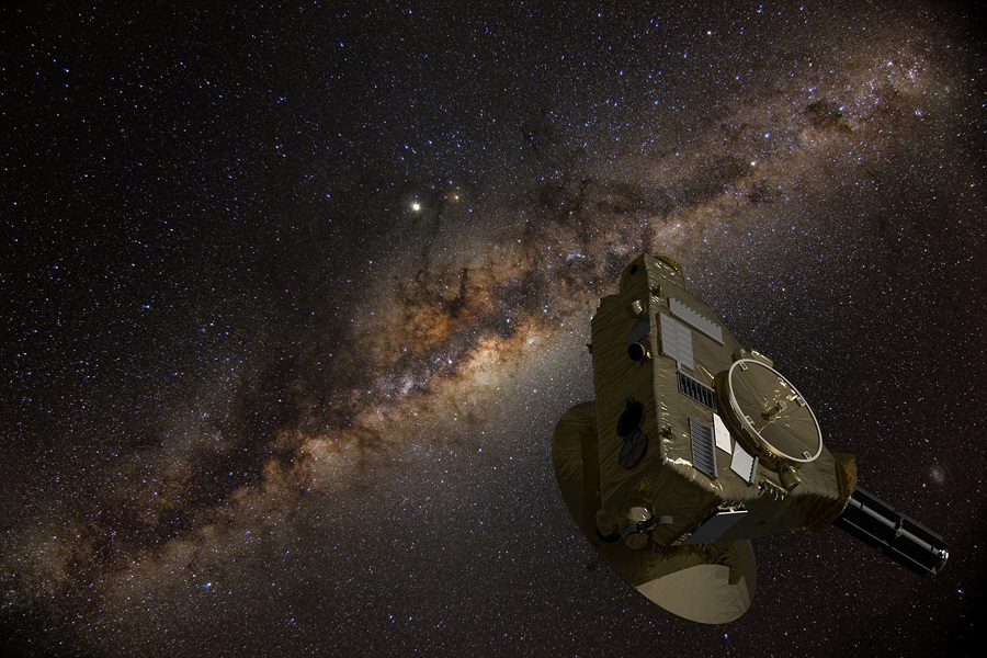 Художественный вид космического аппарата New Horizons