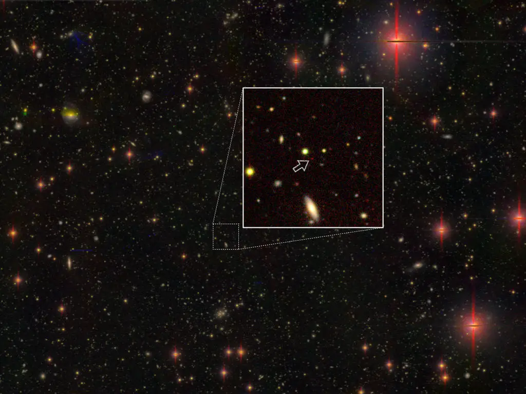 Пример фотографии ночного неба, которую астрономы сделали с помощью телескопа Subaru