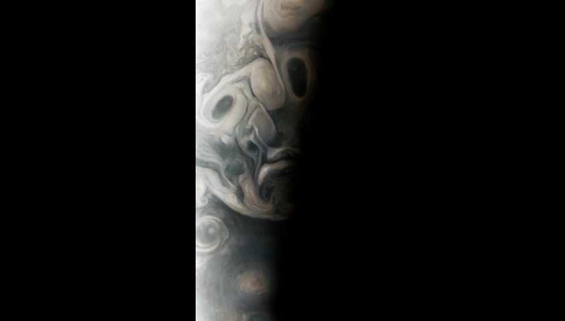 миссия НАСА «Юнона» обнаружила на Юпитере жуткое «лицо»