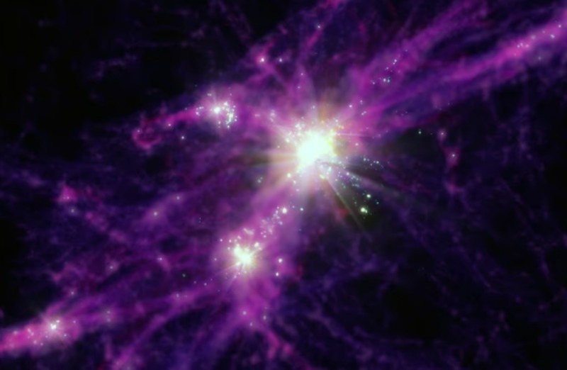 Всплеск звездообразования объясняет обилие ярких галактик в ранней Вселенной