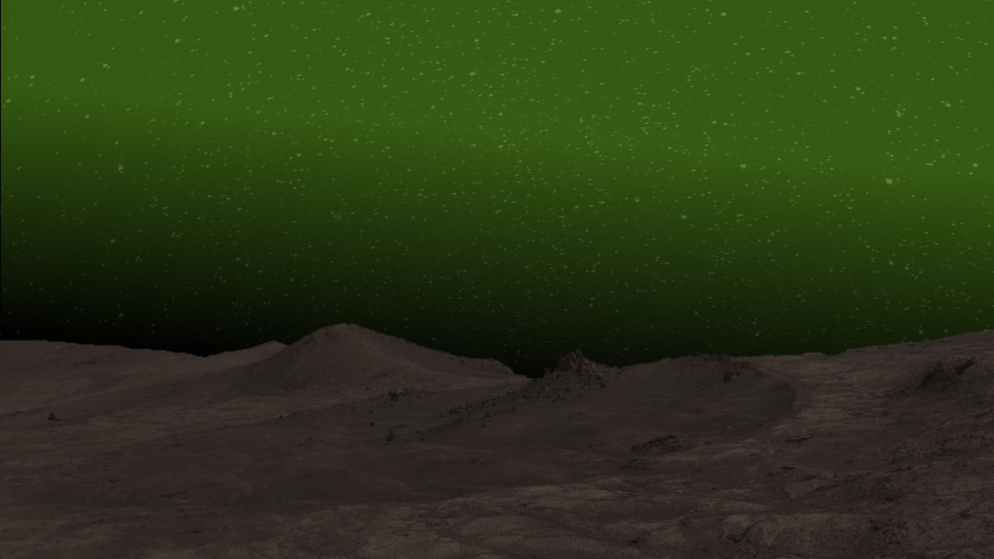 Ученые заметили зеленое ночное небо Марса в видимом спектре света