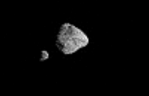 Серия снимков двойной системы астероидов Динкинеш