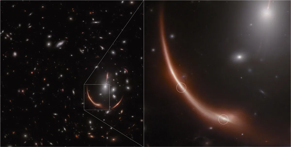 два изображения одной и той же сверхновой.