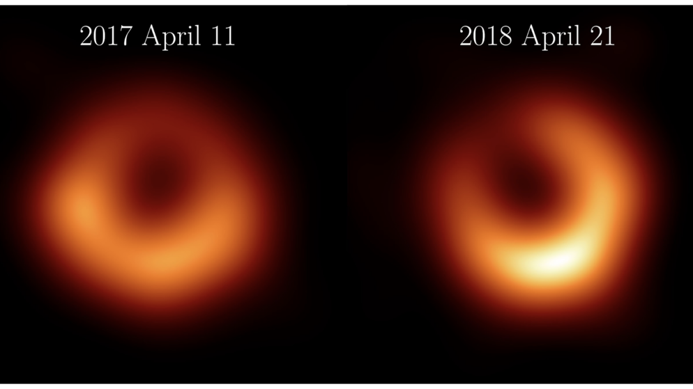новое изображение черной дыры M87*