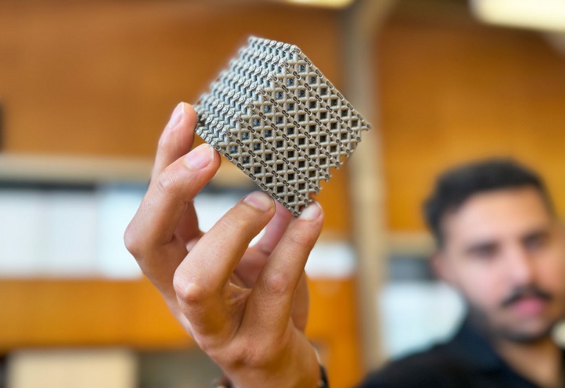 Титановая структура, созданная на 3D-принтере