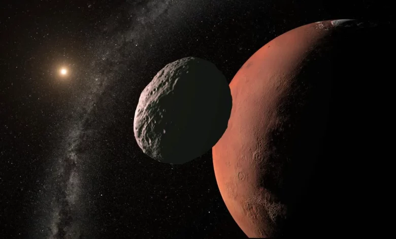 Впечатление художника об астероиде 2023 FW14.