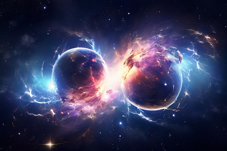 столкновение двух нейтронных звезд