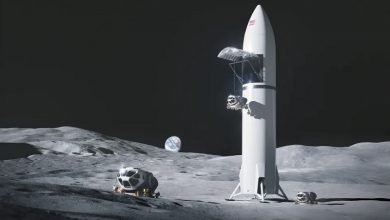 Концептуальное изображение системы посадки от SpaceX