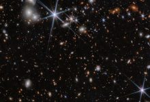 На этом изображении показана окружающая среда системы галактик ZS7