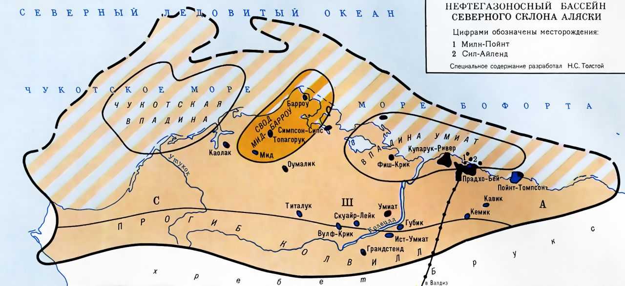 СЕВЕРНОГО СКЛОНА АЛЯСКИ НЕФТЕГАЗОНОСНЫЙ БАССЕЙН фото