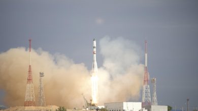 Старт ракеты-носителя «Союз 2.1а» с космическим кораблем «Прогресс МС-28»