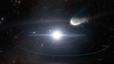 Иллюстрация межзвездного объекта, приближающегося к Солнечной системе