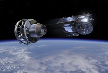 Художественный вид Proba-3, отделяющегося от разгонного блока ракеты-носителя ISRO PSLV-XL.