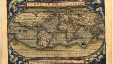 Карта мира, первая карта в первом издании Theatrum Orbis Terrarum 1570 года